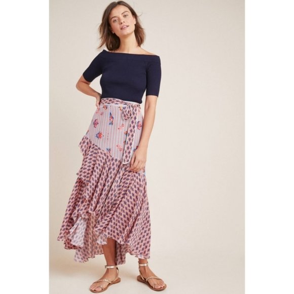 Anthropologie Dresses & Skirts - Anthro Bhanuni Jyoti NWT Casablanca Ruffle Skirt